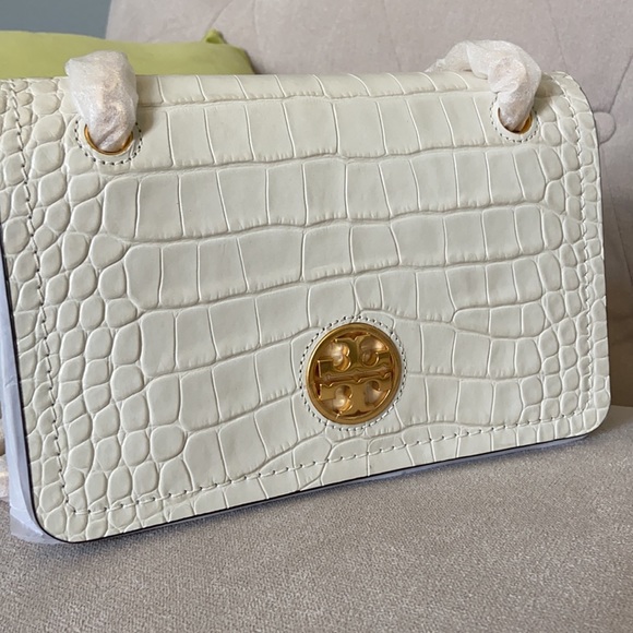 Tory Burch Handbags - NWT Tory Burch Croc Embossed Convertible Bag